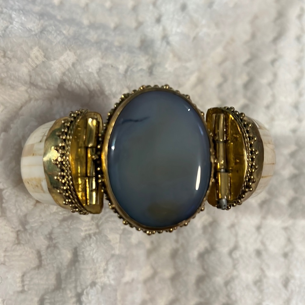 Artisan horn bracelet